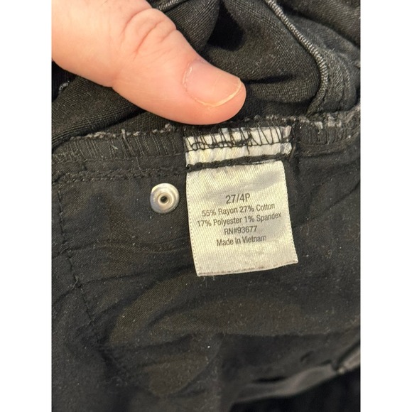 A.n.a. Women's Jeans Jegging Skinny Low-Rise Stretch Denim Black Sz. 27/ 4Petite - Picture 11 of 12